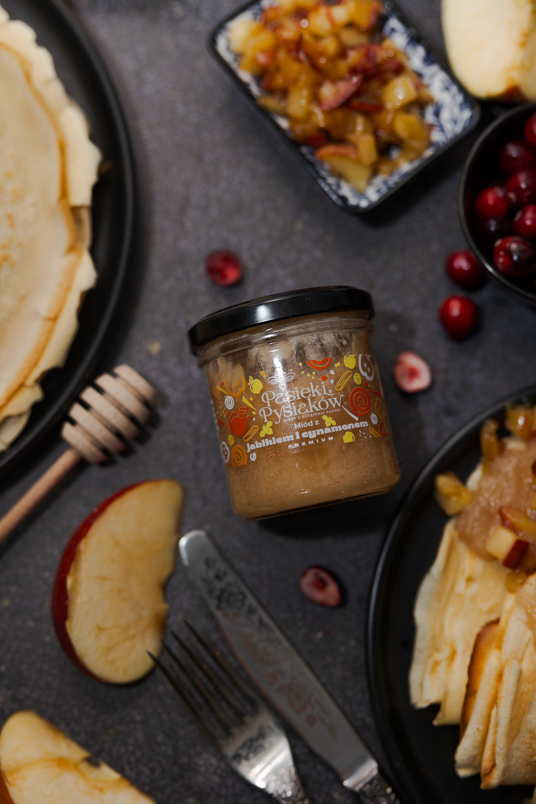 Miód z Jabłkiem i Cynamonem 200g