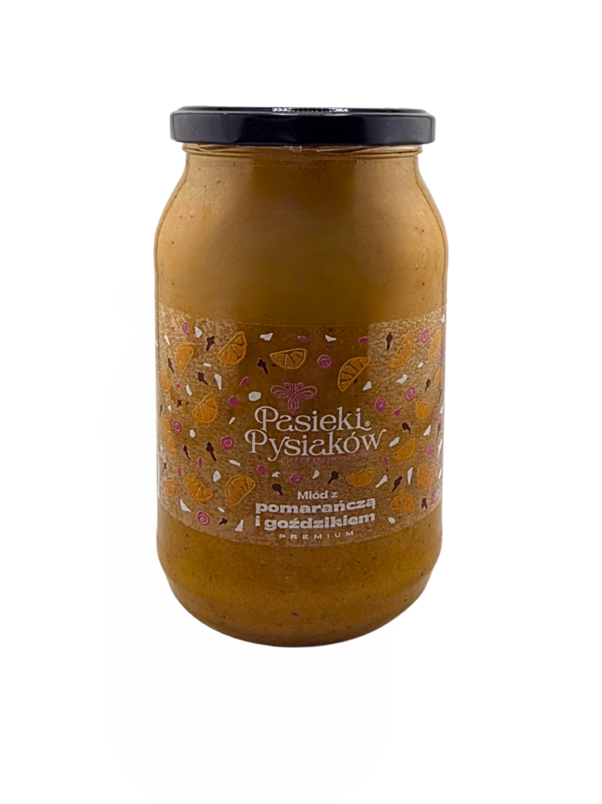 Miód z pomarańczą i goździkiem 1200g 