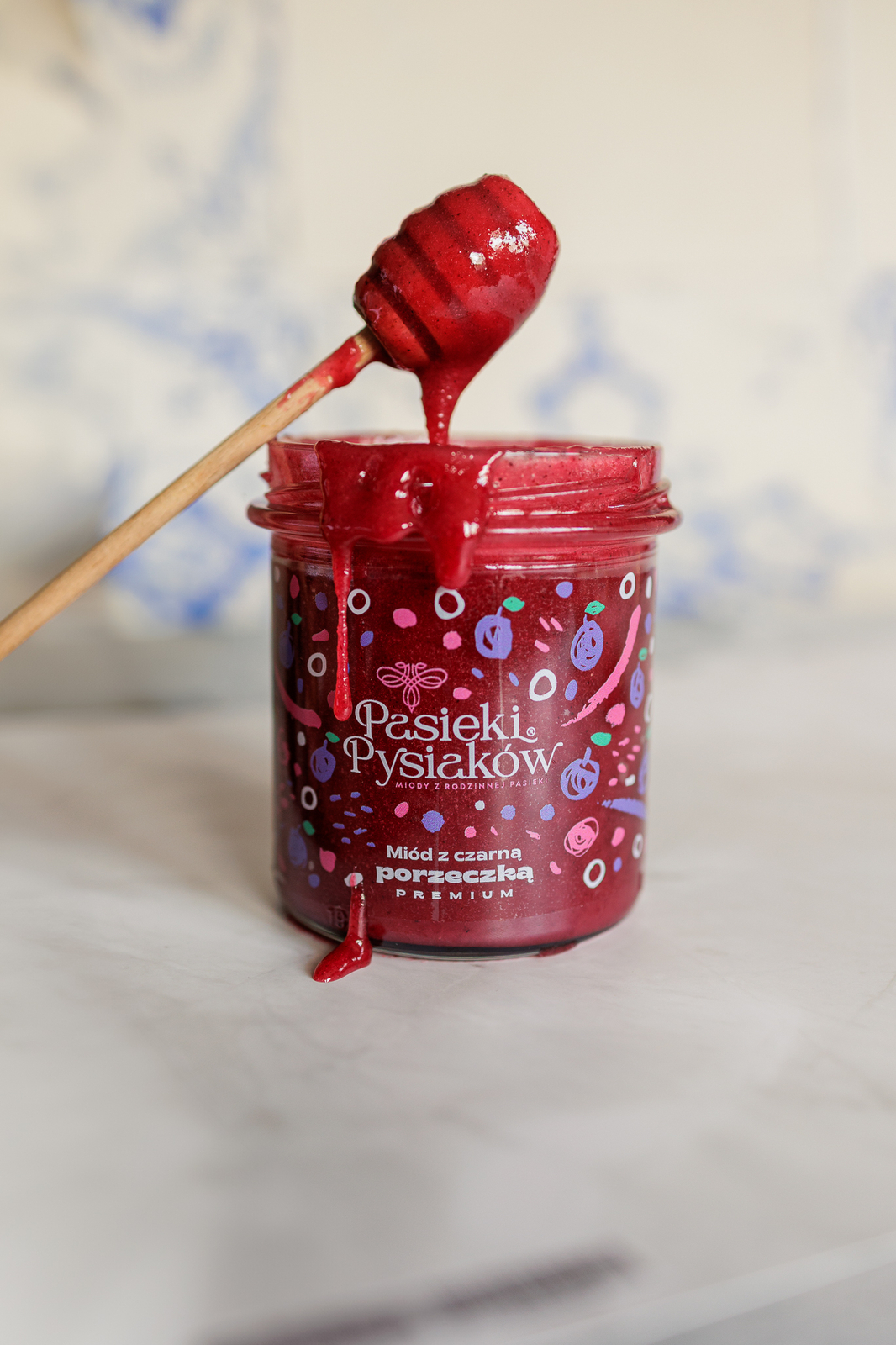 Miód z czarną porzeczką 450g 2025r.