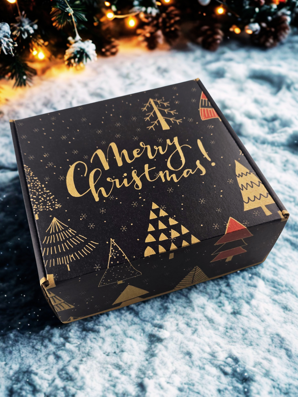 Prezent pod Choinkę - świeca z wosku pszczelego, miód, herbata.