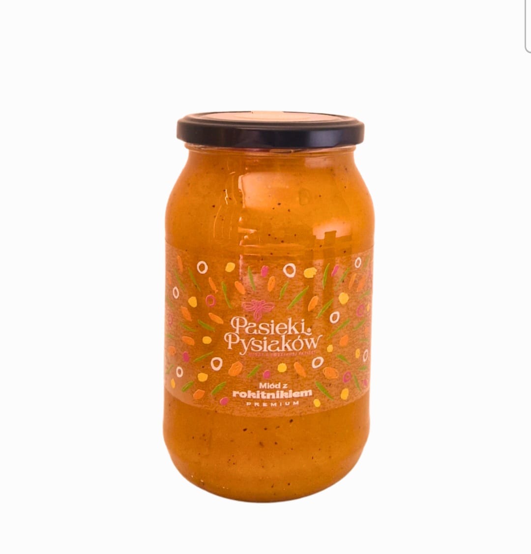 Miód z rokitnikiem 1200g 