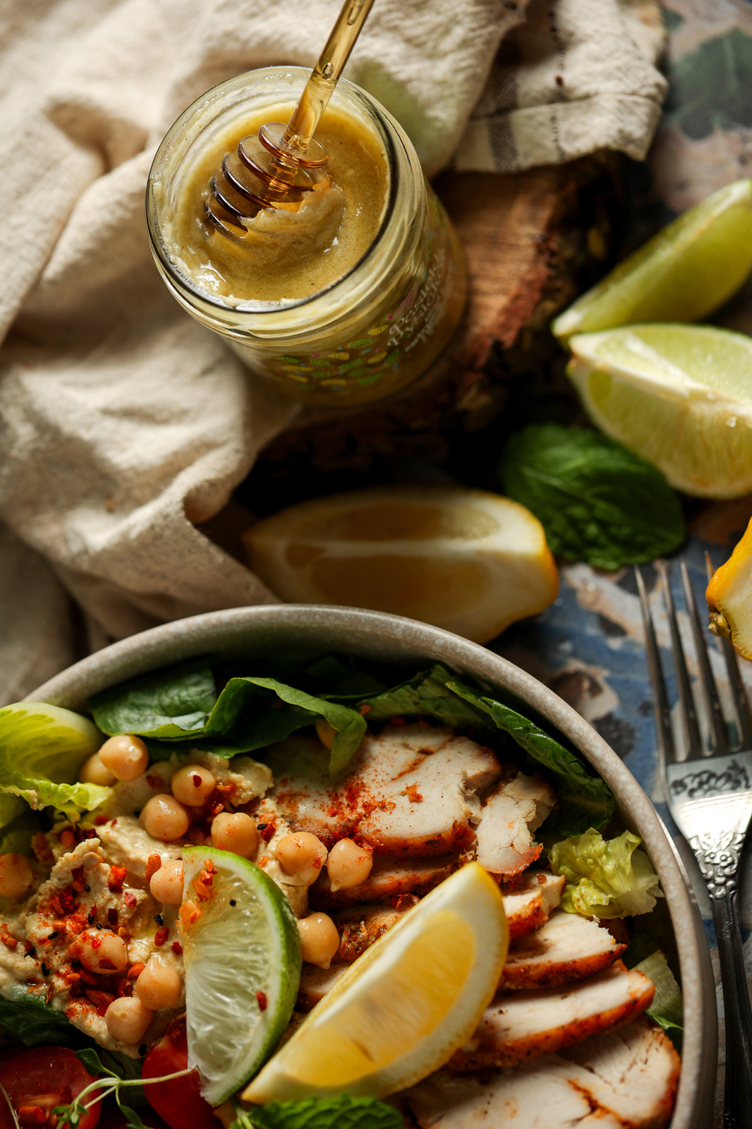 Miód z cytryną, miętą i limonką 200g