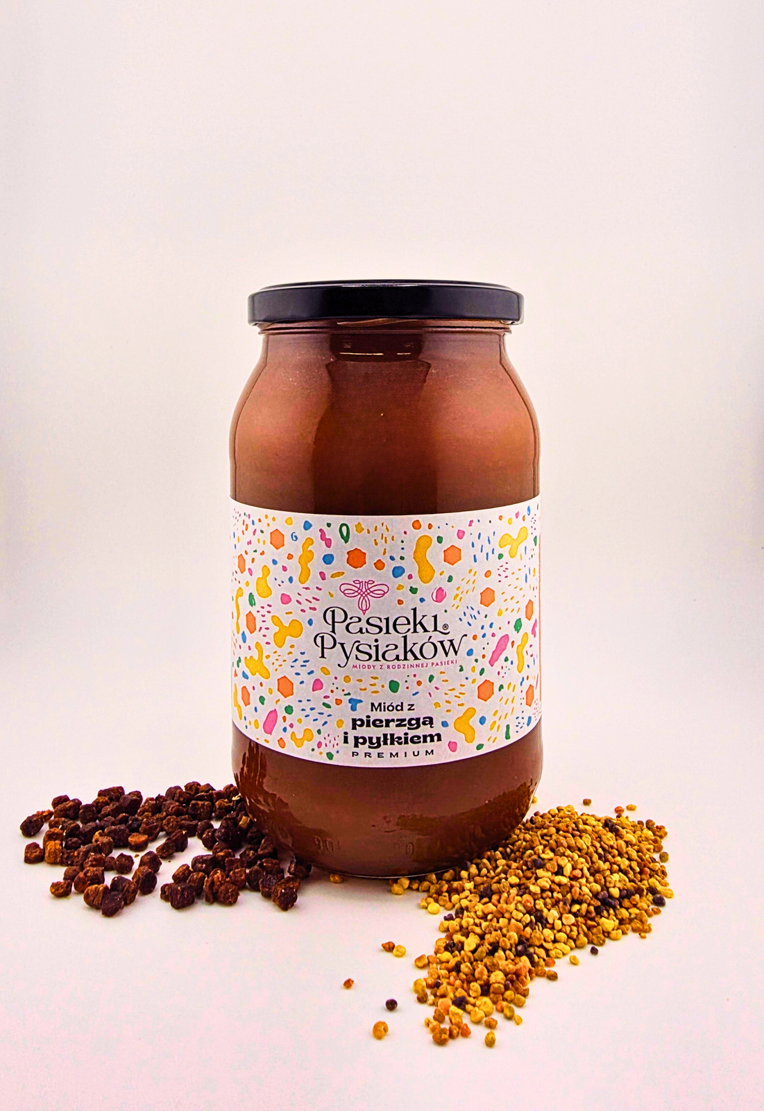 Miód z pierzgą i pyłkiem 1200g - 2025r