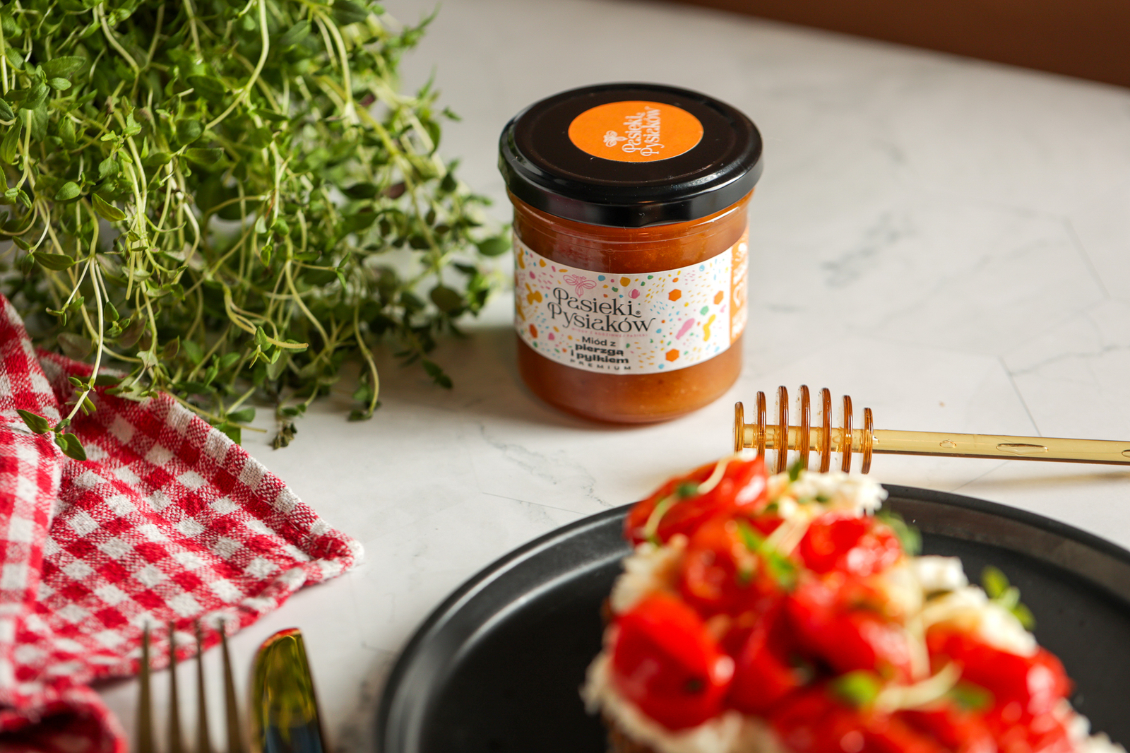 Miód z pierzgą i pyłkiem 1200g - 2025r