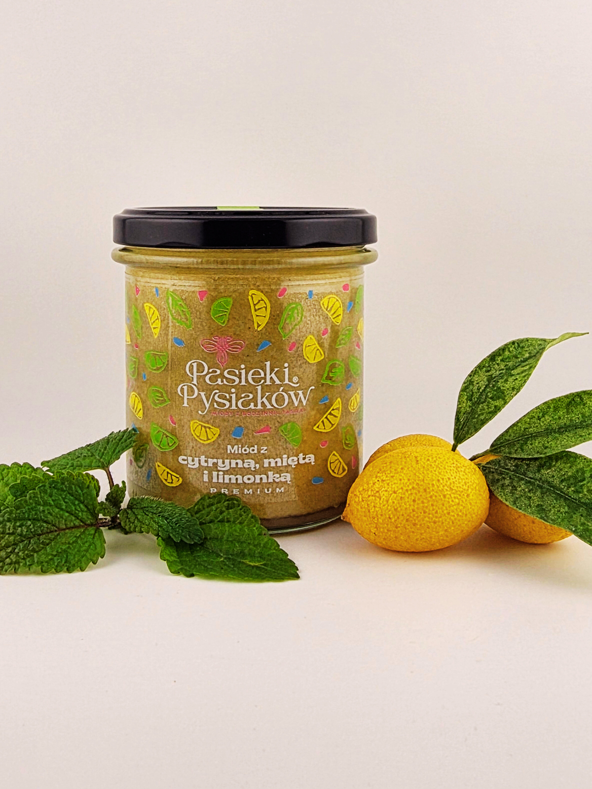 Miód z cytryną, miętą i limonką 200g