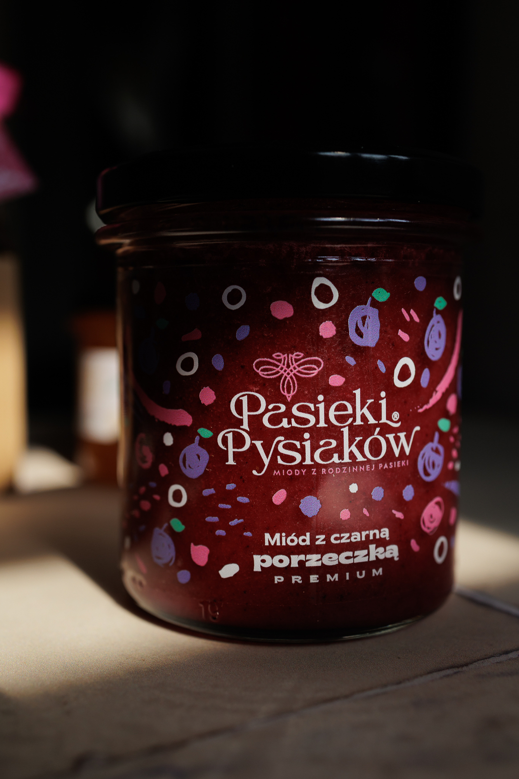 Miód z czarną porzeczką 450g 2025r.