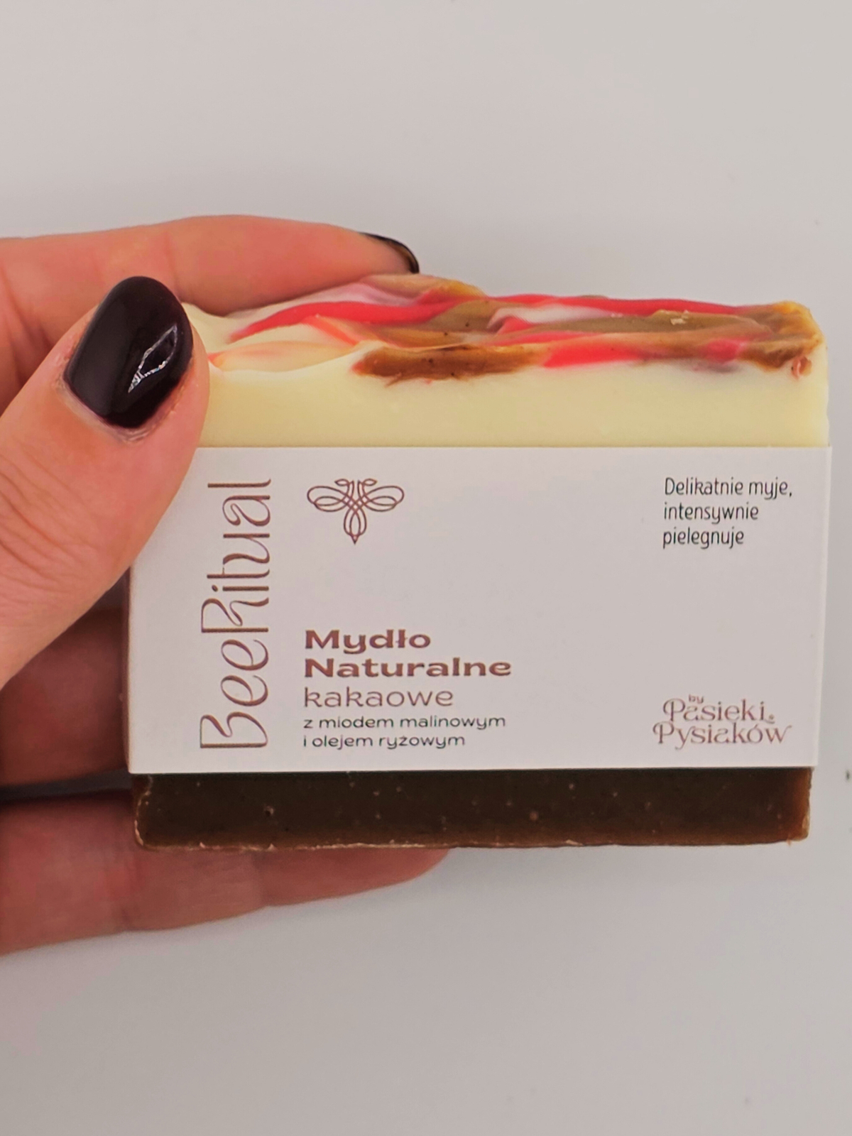 Mydło Naturalne Kakaowe z Miodem Malinowym