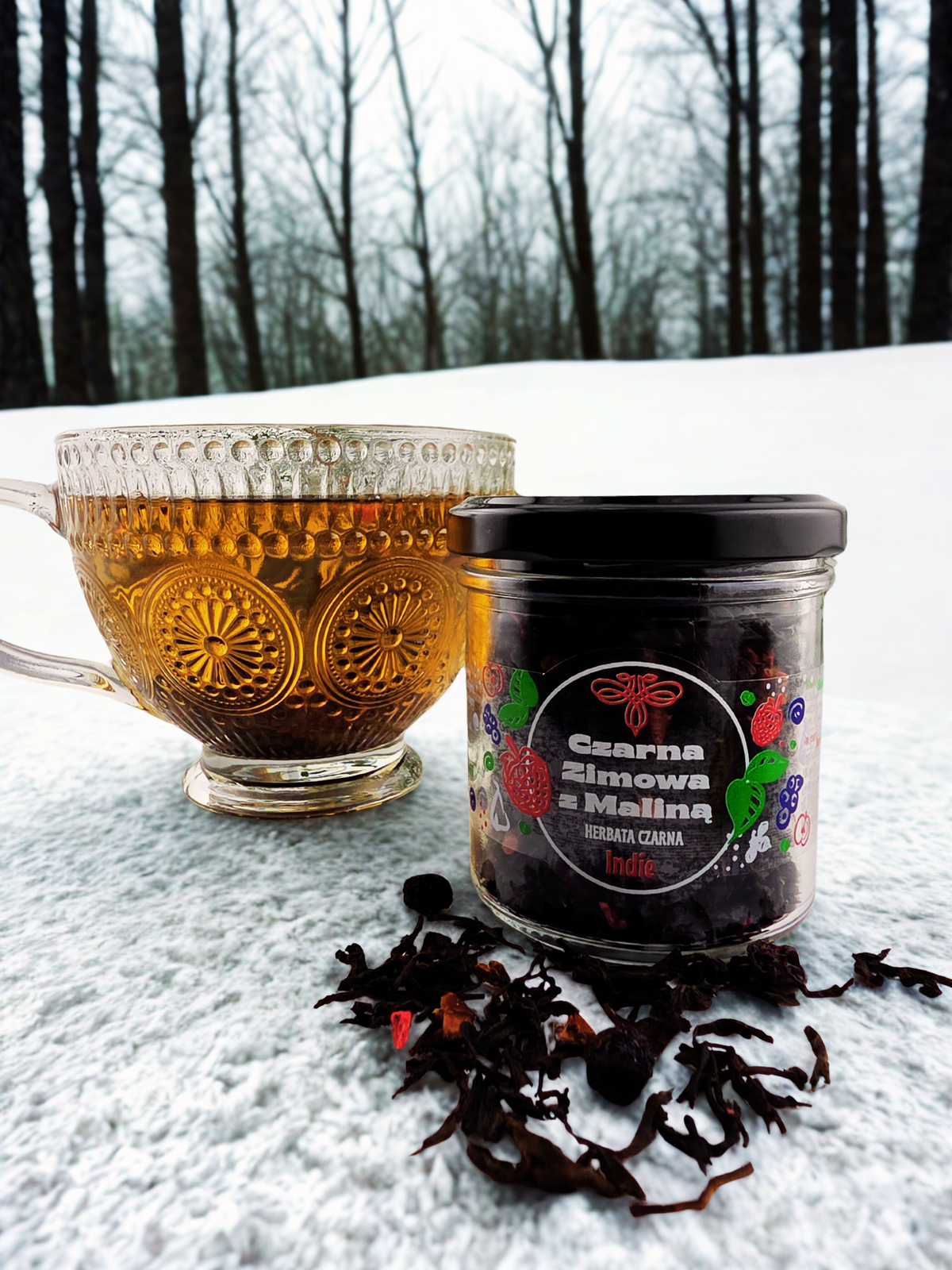 Herbata Czarna Zimowa Z Maliną