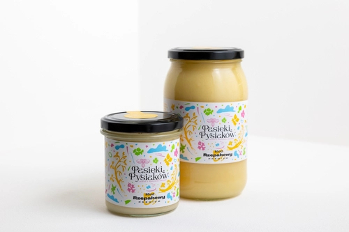 Miód naturalny rzepakowy 450g 2025r.