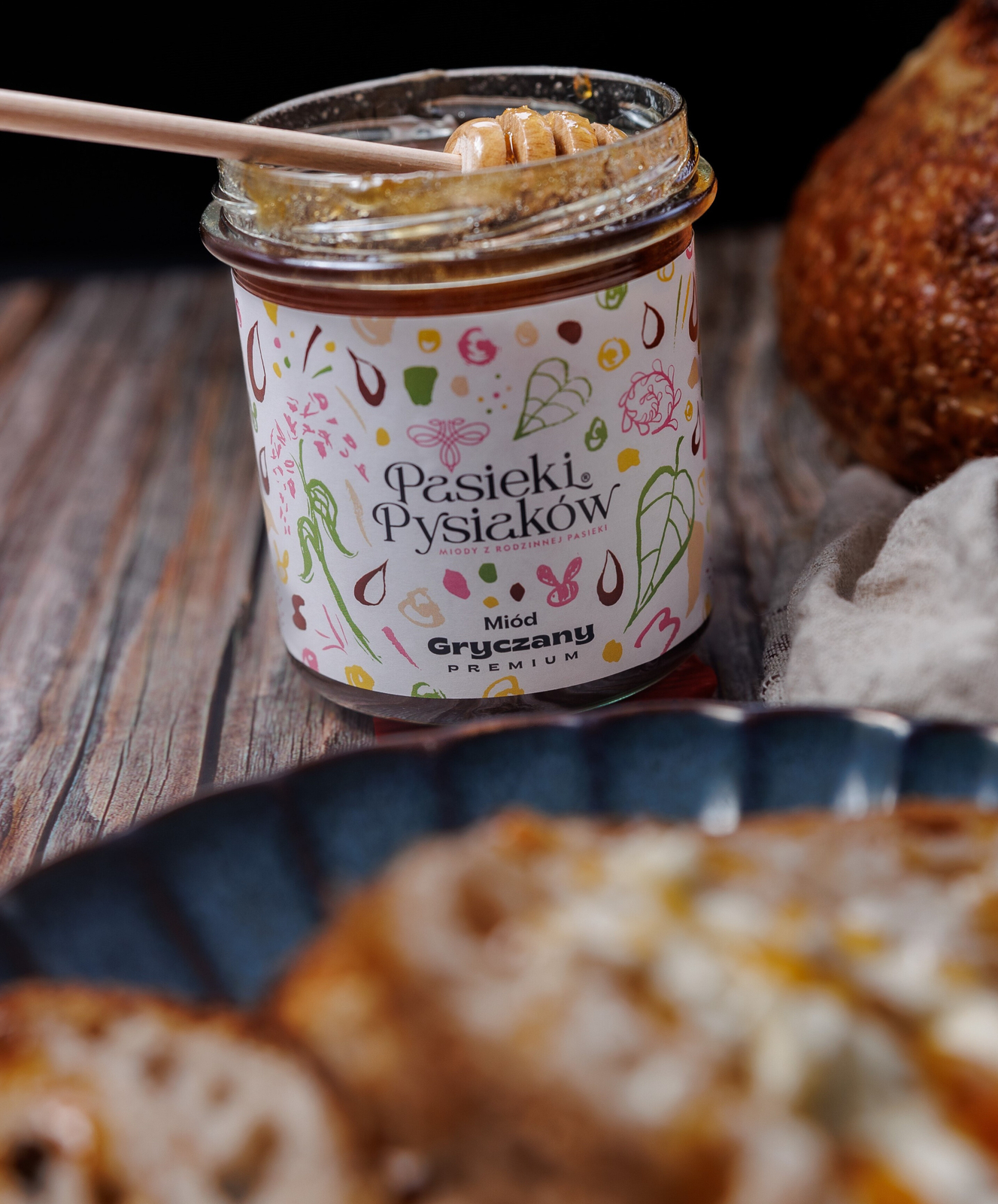 Miód naturalny gryczany 450g 2025