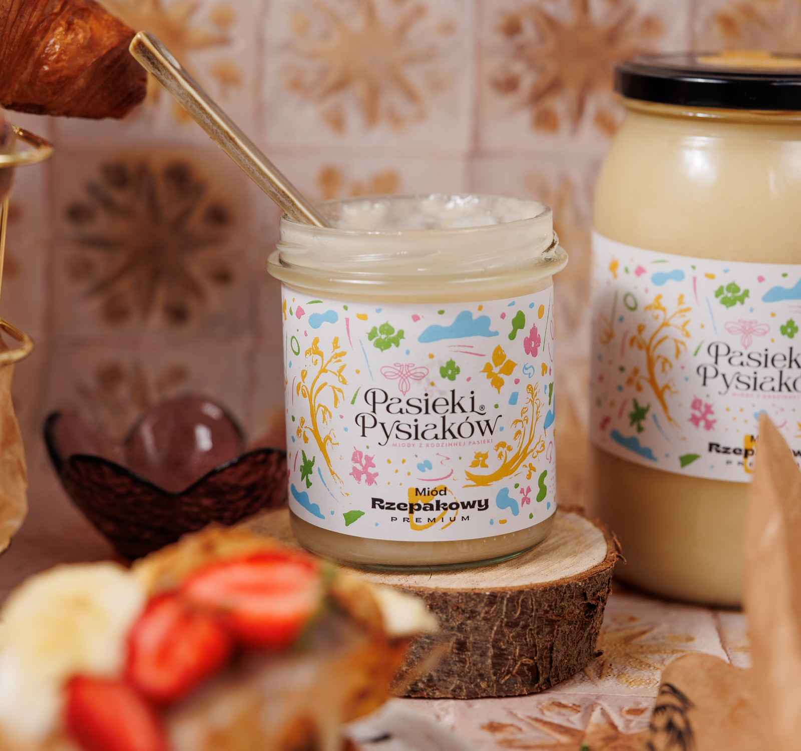 Miód naturalny rzepakowy 1200g 2025r.