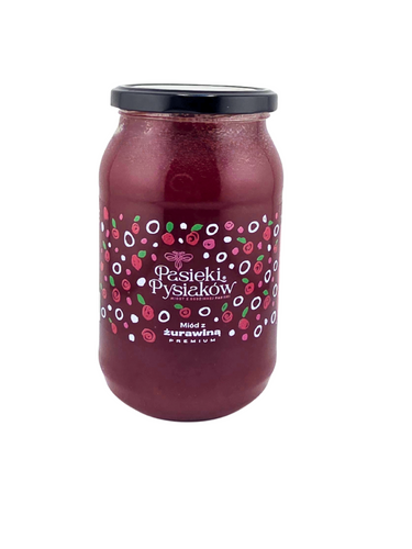 Miód z żurawiną 1200g 