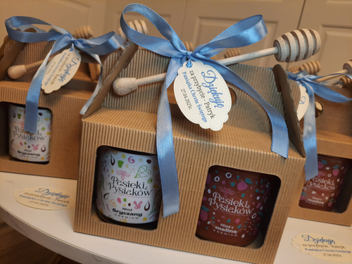 Miodek - Upominek dla gości weselnych/chrzest/komunie i inne okazje