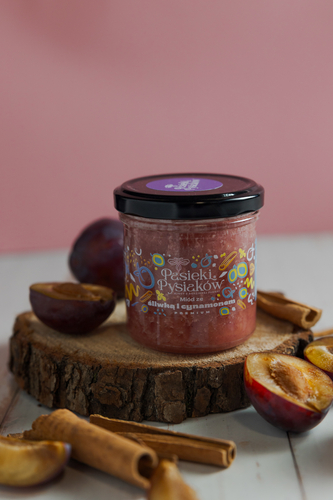 Miód ze Śliwką i  Cynamonem 200g 