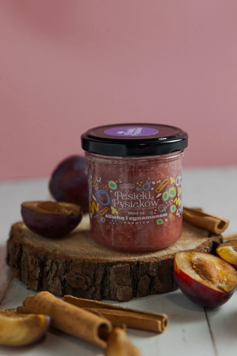 Miód ze Śliwką i  Cynamonem 200g 
