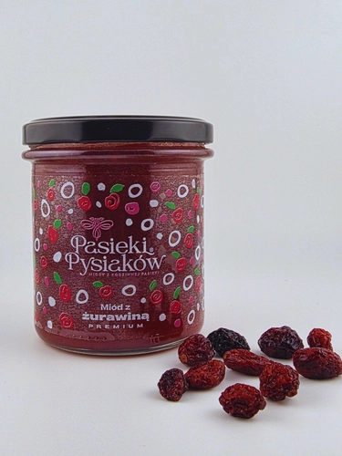 Miód z żurawiną 430g 